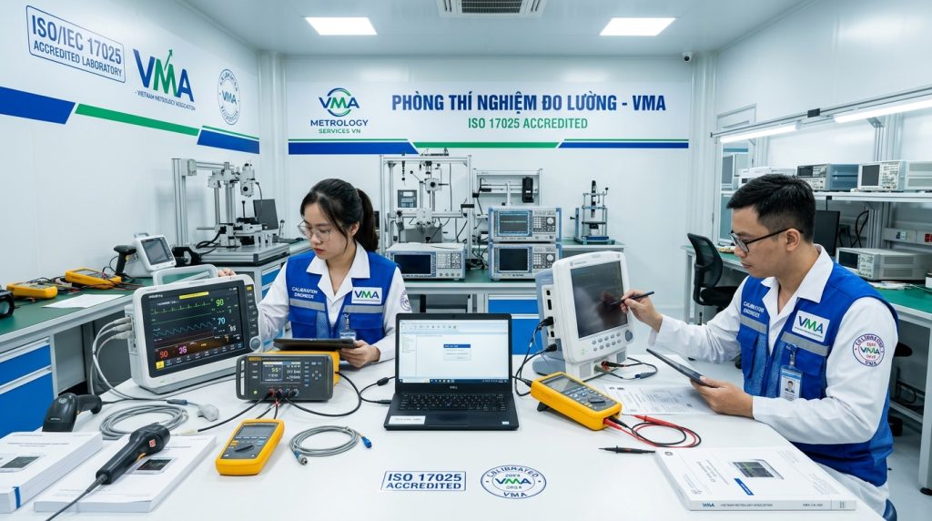 Phòng thử nghiệm và hiệu chuẩn đạt chuẩn ISO/IEC 17025 của VMA