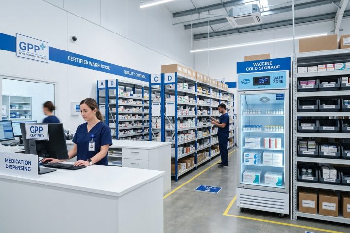 Nhiệt ẩm kế và tủ bảo quản thuốc tại nhà thuốc GPP