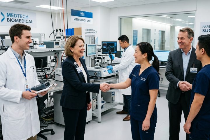 Kỹ sư VMA hiệu chuẩn thiết bị đo lường trong phòng thí nghiệm